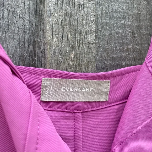 EVERLANE Japanese go weave picnic dress magenta size 2 - Picture 6 of 11